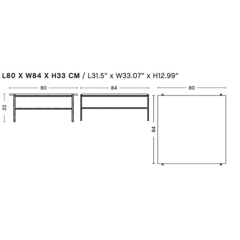 Rebar Coffee Table 80x84cm